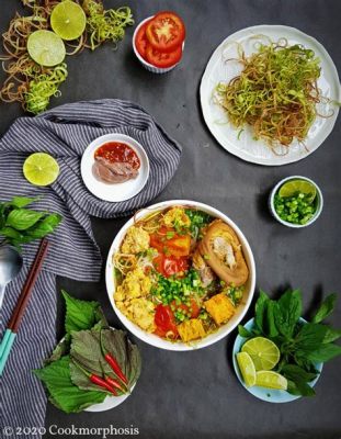  Bún Chả Cua: Uma Sinfonia de Sabores Marinhos e Texturas Envolventes que Irão Fazer Seu Paladar Dançar