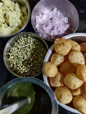  Pani Puri - Uma explosão de sabores e texturas que te transporta para o coração da Índia!